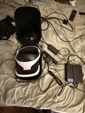 Sony PlayStation VR Headset Processor Unit Camera Cables Carrying Case HDMI