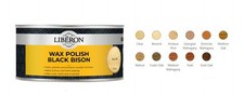 Liberon Black Bison Wax Polish Pine Dark Oak Mahogany Maple Teak 500ml