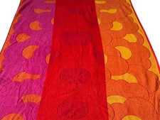 AMAZING Vintage Flower Power Terry Treasure Towel