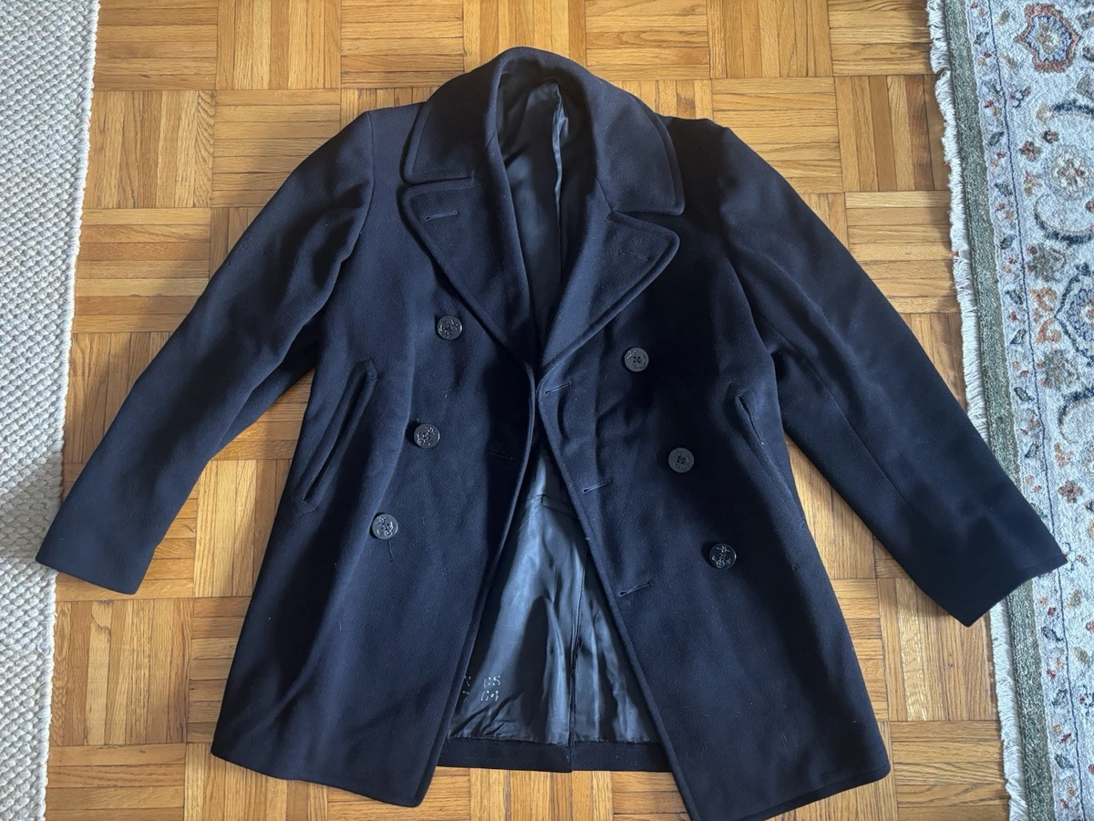 vintage navy pea coat products for sale | eBay