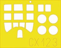 Eduard Accessories Cx123 - 1:72 F4F Wildcat FüR Hasegawa-Bausatz - Maskierfolie