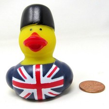 U K Rubber Duck 2in English UK Ducky Squirter Blue Red White New US Seller nu
