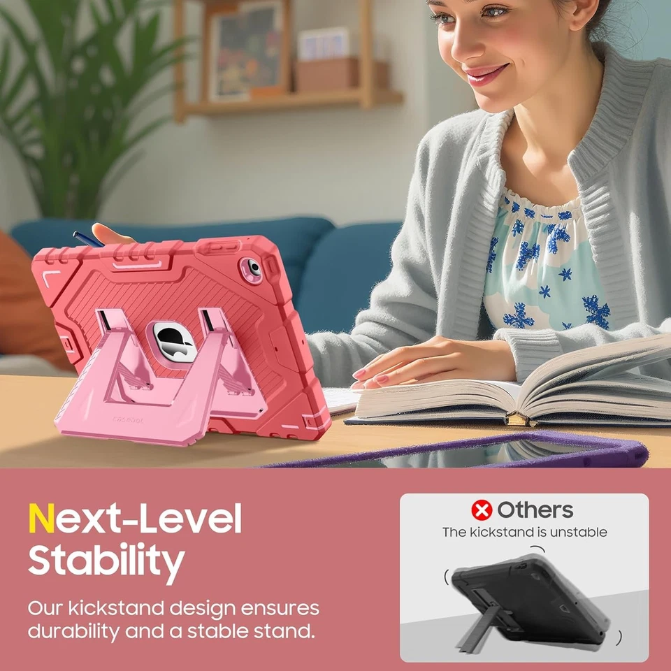 Kickstand Case for iPad (9.7-Inch,2018/2017 Model, 6th/5th Gen) Shockproof Cover - Image 4 of 4