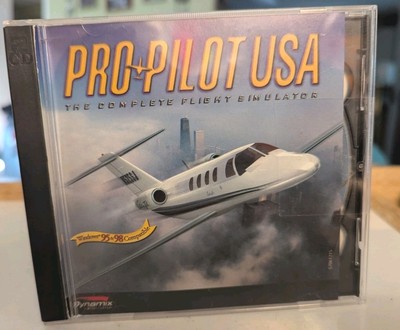 Pro Pilot USA*The Complete Flight Simulator PC Rom Game*Windows 95/98* VGC 
