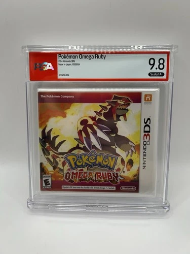 1st Print Nintendo Pokemon Omega Ruby (3DS, 2014) PSA New Graded 9.8 A+