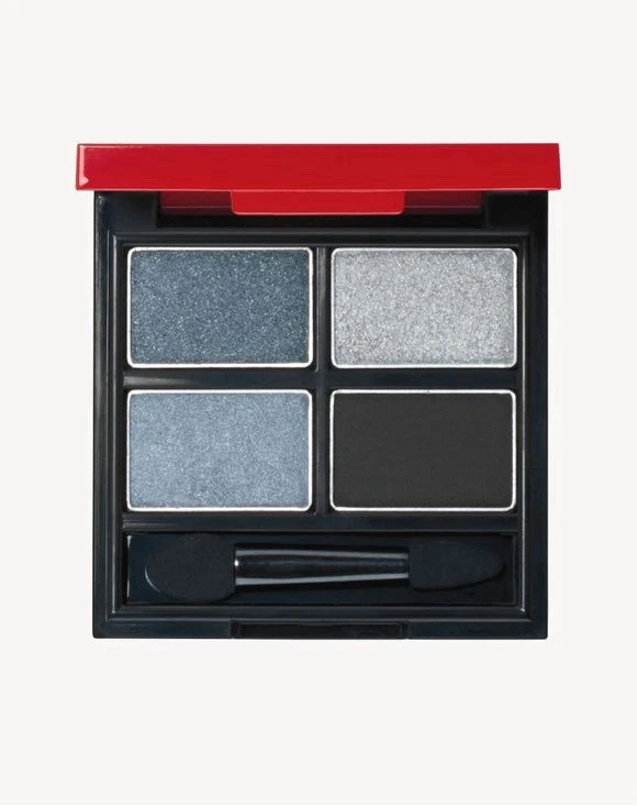 Avon fmg Glimmer Eyeshadow Quad Vixen Shimmer Matte Silver Black Gray Goth Smoky - Image 3 of 4