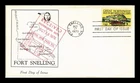 US COVER FORT SNELLING GREAT NORTHWEST 150TH ANNIVERSARY FDC PRESTIGE CACHET