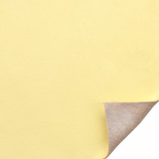 Boat Fuzzy Back Vinyl  Faux Leather Cream Yellow 54 Inch YD 