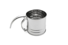 Flour Sifter, Stainless Steel, 1-Cup, Metalli...