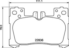 New Brake Pad Set, disc brake for LEXUS:LC,LS,LS V 0446611010 044661101079