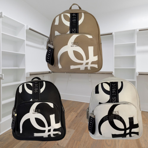 Zaino Donna Guess in Pelle PU Elegante Minimal Vintage Borsa Casual da Spalla