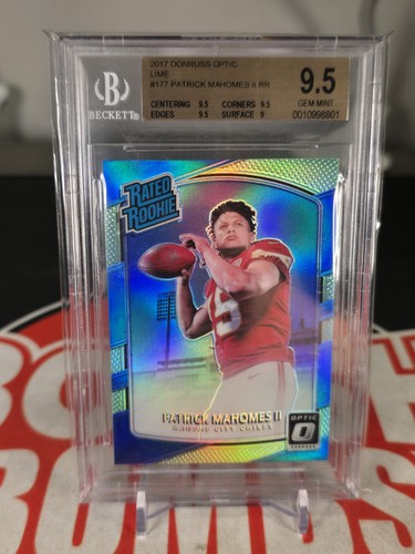 Patrick Mahomes II [Lime] #177 2017 Panini Donruss Optic card