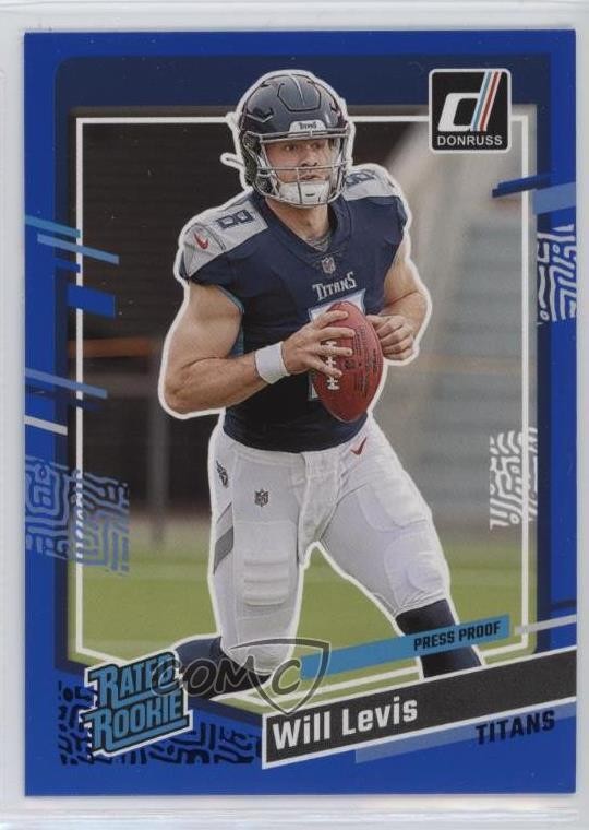 2023 Panini Donruss Rated Rookie Press Proof Blue Will Levis #397 06or