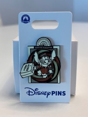 NEW DISNEY STITCH PIN THE HOLLYWOOD TOWER HOTEL SERVICE ELEVATOR 13 FLOORS