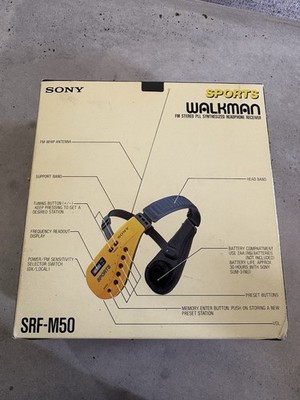 Sony Sports Walkman FM Stereo Model SRF-M50 Headset Radio Sony Sports Walkman FM Stereo Model SRF-M50 Headset Radio