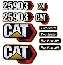 For Caterpillar Cat 259d3 Skid Steer Replacement Decal Set Free Shipping