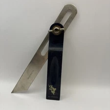 Vintage Wood Sliding T Bevel Gauge Square