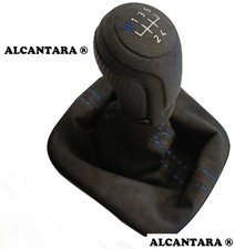 FÜR AUDI A3 8L 8P 8V  SCHALTSACK SCHALTKNAUF 12mm ALCANTARA© 5G BLAU DP1
