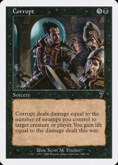 Corrupt NonFoil Seventh Edition 124 NM MTG