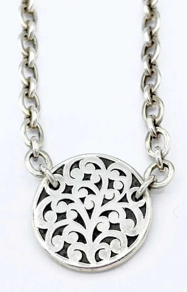 Colar/pingente de pergaminho esterlina assinado Lois Hill - Imagem 3 de 4