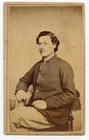 IDd CDV Civil War 1st Michigan Cavalry POW Custer’s Brigade, Lord, NY, tax stamp