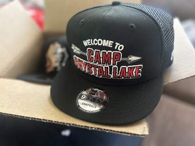New Era Welcome to Camp Crystal Lake Friday the 13th SnapBack *RARE*  TRUCKER