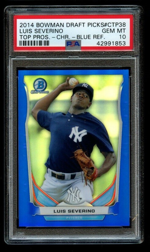 2014 Bowman Chrome Luis Severino Blue Refractor Rookie PSA 10 Gem Mint RC