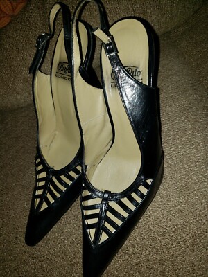 BUFFALO London black ponty Heels size 41 US 8.5
