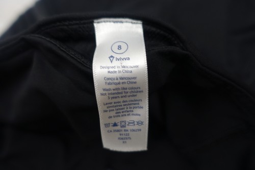 IVIVVA~MINT!!~BLACK & GRAY BREEZY CROPPED LEGGINGS BREATHABLE MESH GIRLS SZ:8 - Picture 8 of 9