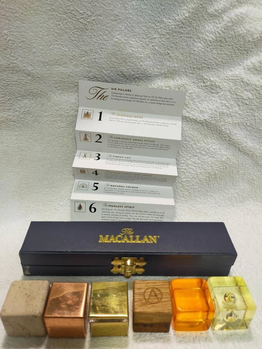 The MACALLAN The SIX PILLARS Cube 6 Set Very Rare Item Used The MACALLAN The SIX PILLARS Cube 6 Set Very Rare Item Used