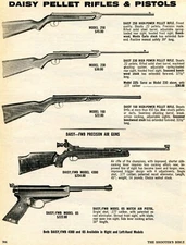 1974 Print Ad of Daisy/FWB Pellet Gun Rifles & Pistols Model 250 230 160 4300 65
