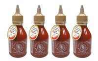 4Er Pack - Flying Goose Sriracha (4X 200Ml) | Scharfe Chilisauce Mit Knoblauch