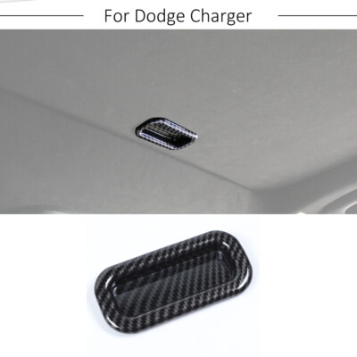Carbon Fiber Roof Sunroof Skylight Handle Cover Trim For Dodge Charger/300C 11+