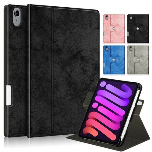 Leather Smart Cover Case Rotating Kickstsnd Flip Stand For iPad mini 6 8.3"2021 - Picture 2 of 16