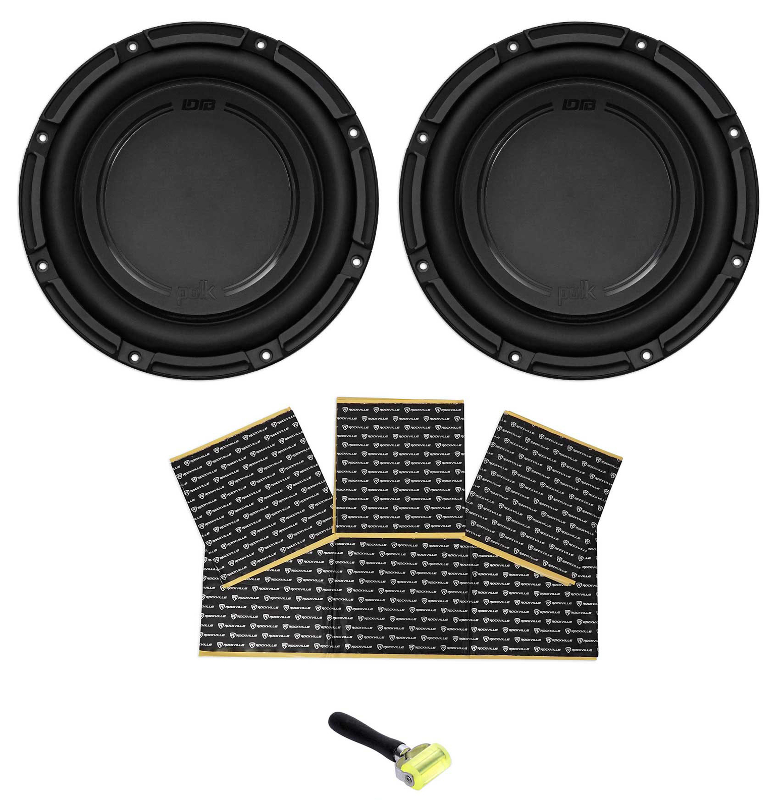 2 Автомобильный аудиосистемный сабвуфер Polk Audio DB1042SVC 10 мощностью 2100 Вт 4 Ом Sub Rockmat 25190₽