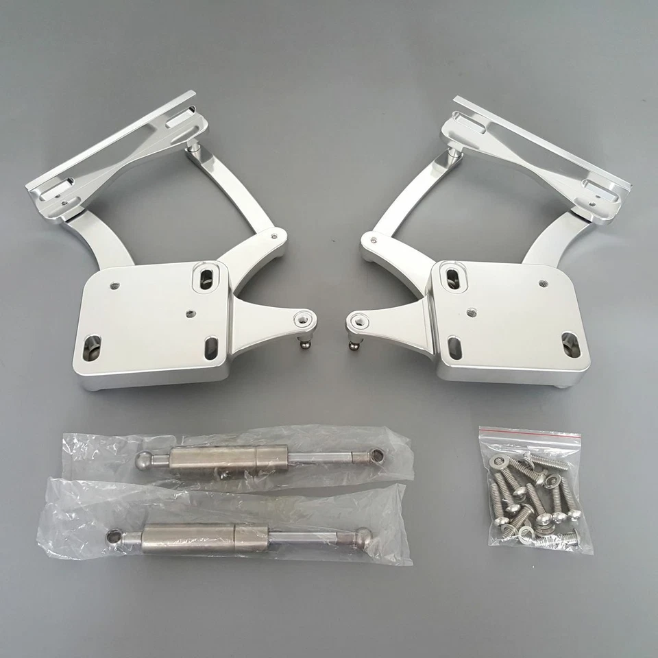 Billet Aluminum Hood Hinges Kit for Ford Mustang Comet Falcon Fairlane 1964-1965 - Image 2 of 4