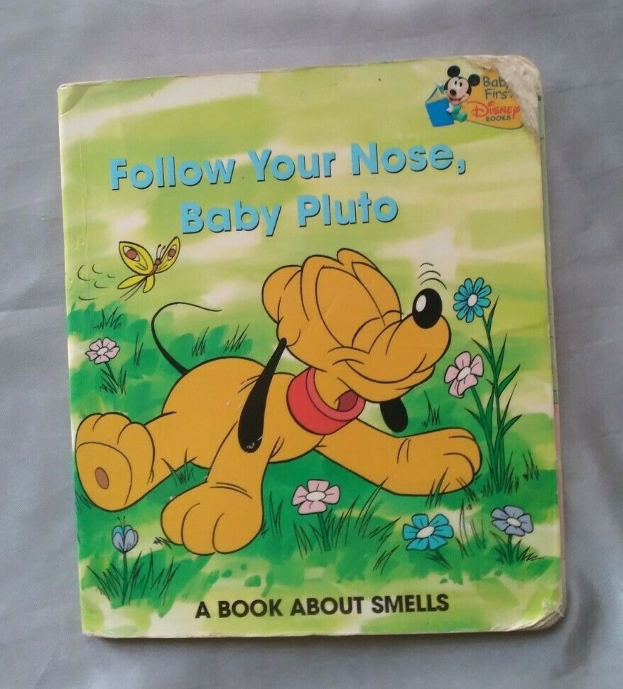 📙📖Follow Your Nose, Baby Pluto (A Book About Smells)(Board Book) (very good)