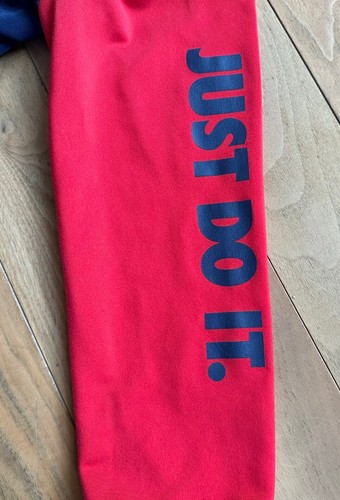 Vintage Nike Just Do It Track Jacket Kids Toddler Size 6 Small Blue Red Full Zip - Picture 5 of 7