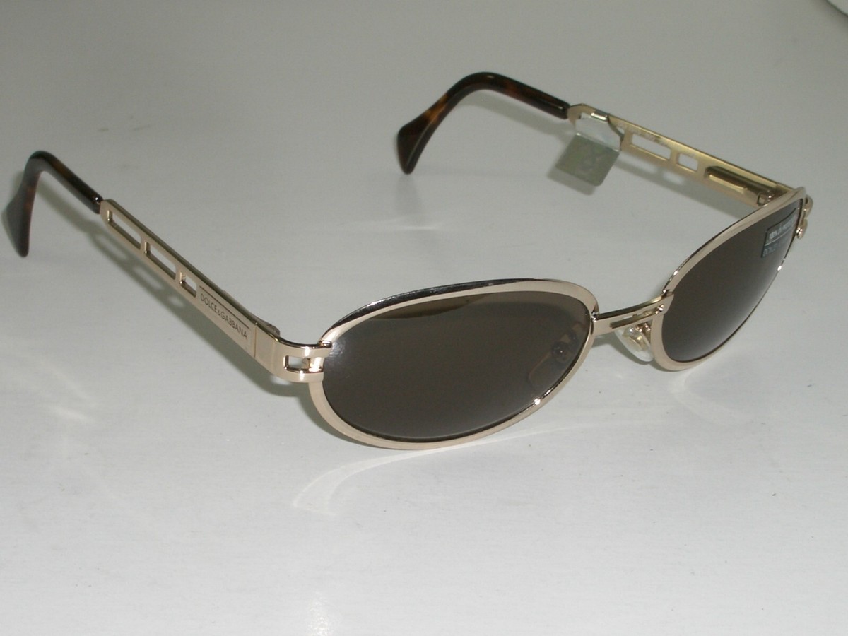 DOLCE & GABBANA ITALY DG 101S 58[]20 135 SLEEK BROWN TONE OVAL