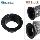 Hon&Guan 4''/5" ABS Straight Pipe Flange Ventilation Ducting Connectors