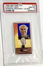 1965 THOMAS EDISON PSA 10 FINE FARE TEA **RARE INVENTOR** ((HIGHEST GRADED))