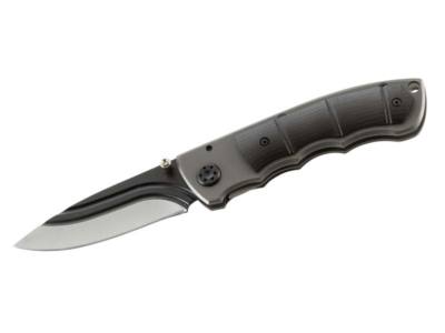 Herbertz Einhandmesser im Liner Lock, Edelstahl-Heft, Aluminium-Griff 224711