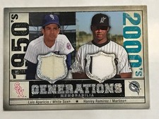 Luis Aparicio Hanley Ramirez Multi Patch GAME WORN 2009 Upper Deck SP Legendary 