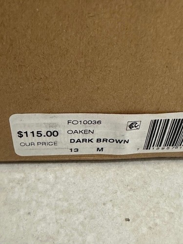 Frye & Co Mens Size 13 M Oaken Dark Brown FO10036 Lace UP Boots NWT NIB New - Picture 15 of 15