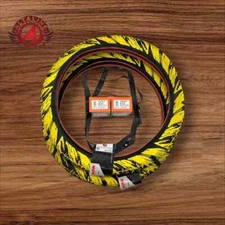 ALTALINE BICYCLE BMX CLINCHER TIRE STREET SEMISLICK TREAD 20X2.35 YEL FIREBALL.