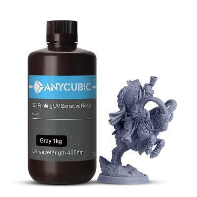 ANYCUBIC 1KG UV Resin 405nm UV Sensitive for LCD 3D Printer M3 max Photon US 