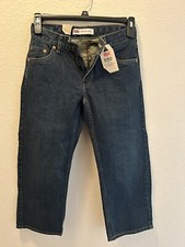 Levi's Blue Jeans 550 Boys Relaxed Fit Size 8 Husky 28 X 23 Dark Blue