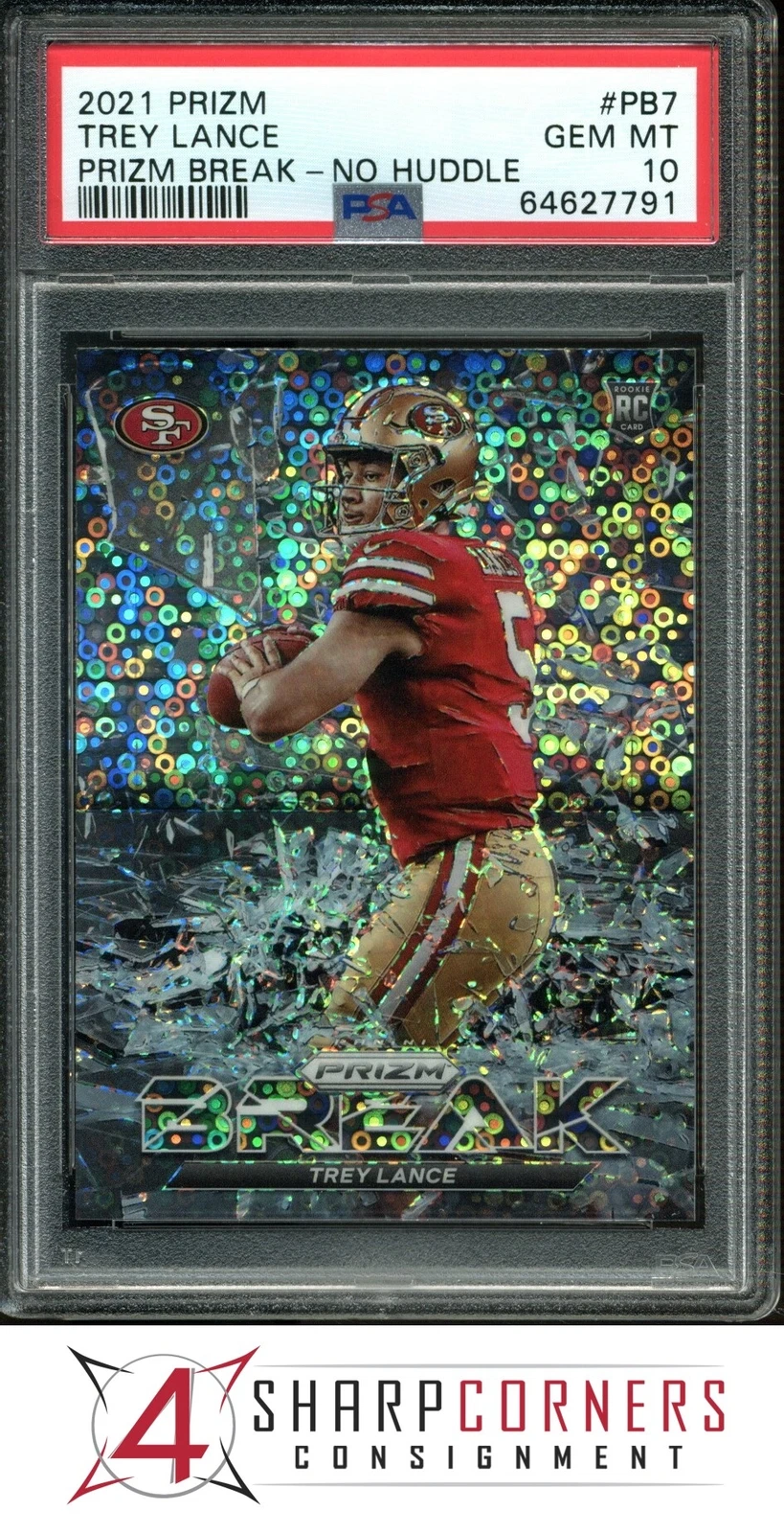 Trey Lance Panini Prizm Prizm Break #PB7 No Huddle