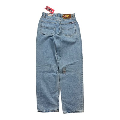 Vintage Deadstock Y2K Mecca Jeans Basic Light Wash Baggy Tapered Jeans  32