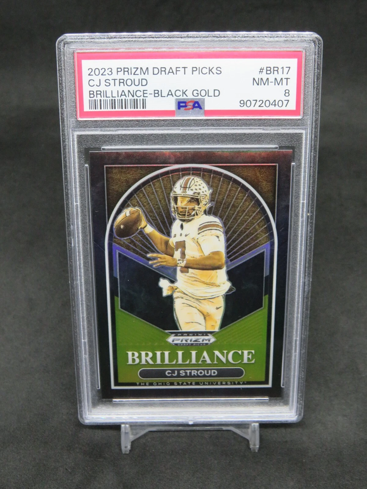 CJ Stroud Panini Prizm Draft Picks Brilliance #BR17 Black Gold
